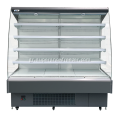 Glass sides multideck open chiller for fruits display